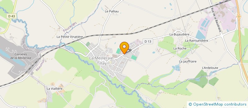 localisation de l'entreprise BAILLY - ST à LA MEILLERAIE-TILLAY