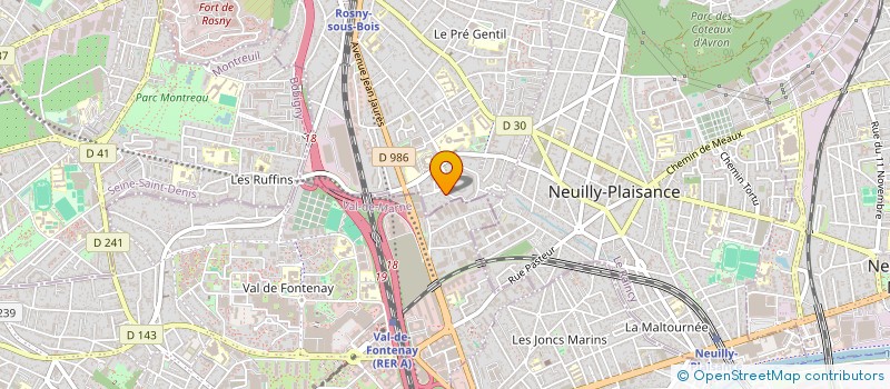 localisation de l'entreprise BAIMAR à ROSNY-SOUS-BOIS