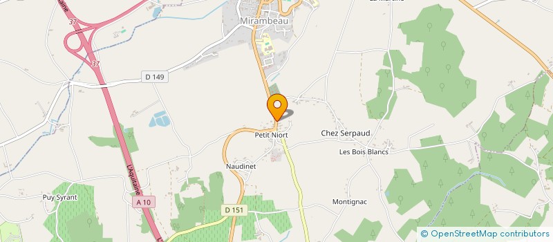 localisation de l'entreprise BAIN  MIRAMBEAU