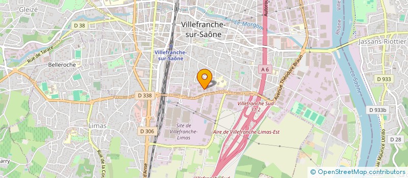 localisation de l'entreprise BAIN DE SOLEIL  VILLEFRANCHE-SUR-SAONE