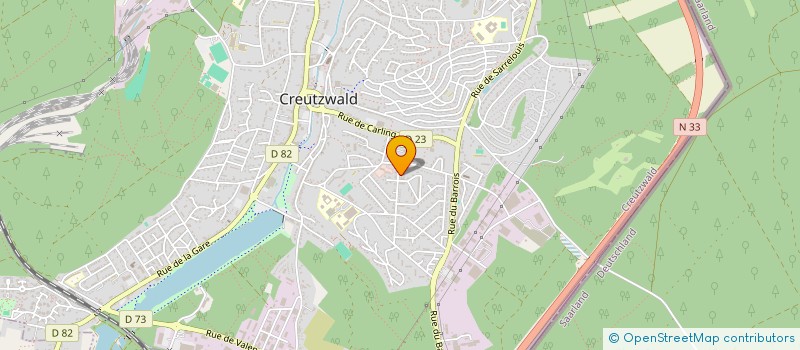 localisation de l'entreprise BAIN ET SENTEURS à CREUTZWALD