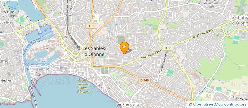 localisation de l'entreprise BAIN LES BICHES  LES SABLES-D'OLONNE