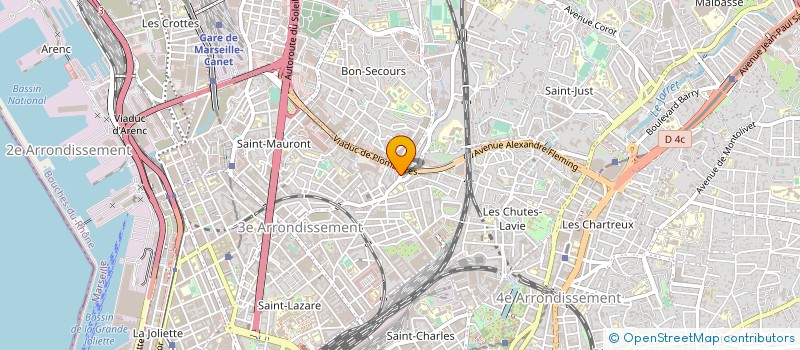 localisation de l'entreprise BAINE AUTO SARL à MARSEILLE