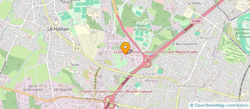 localisation de l'entreprise BAINES MOTOS à BORDEAUX