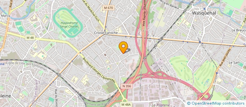 localisation de l'entreprise BAINOVA à MARCQ-EN-BARŒUL