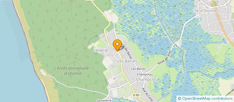 localisation de l'entreprise BAINS LES MOUETTES à LES SABLES D'OLONNE