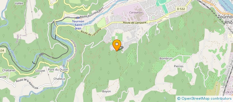 localisation de l'entreprise BAINSTLE à TOURNON-SUR-RHONE