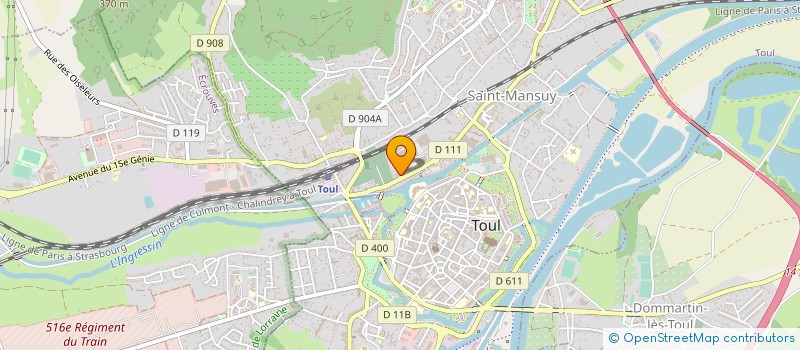 localisation de l'entreprise BAINVILLE SA à TOUL