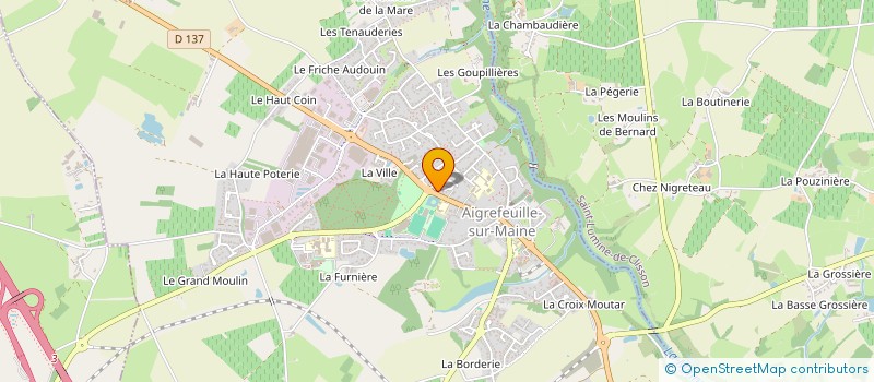 localisation de l'entreprise BAIONA  AIGREFEUILLE-SUR-MAINE