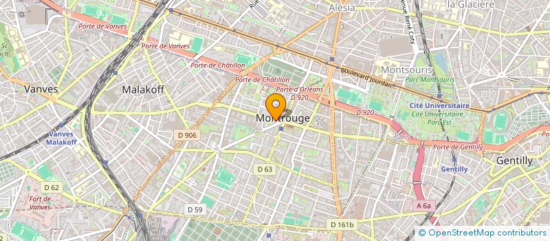 localisation de l'entreprise BAIPARTICIPATIONS  MONTROUGE