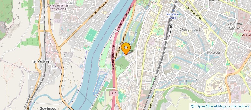 localisation de l'entreprise BAIRES à VALENCE