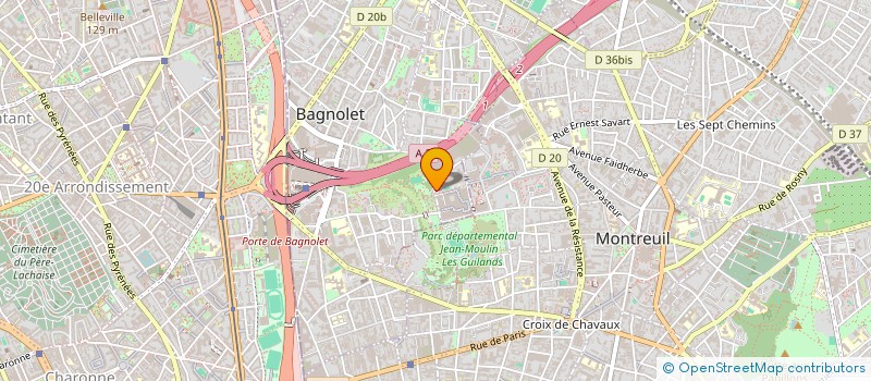 localisation de l'entreprise BAISERS SUCRES à BAGNOLET