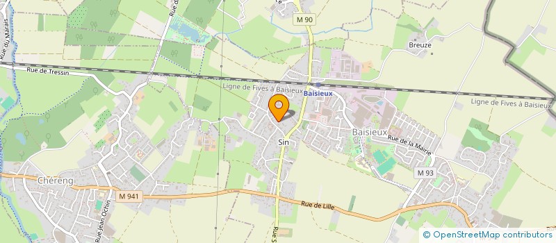 localisation de l'entreprise BAISIEUX A VELO  BAISIEUX