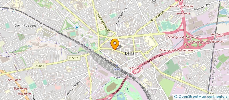 localisation de l'entreprise BAJA  LENS