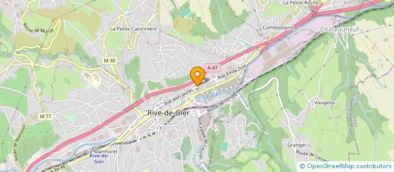 localisation de l'entreprise BAJARD ET FARUCCI à RIVE-DE-GIER