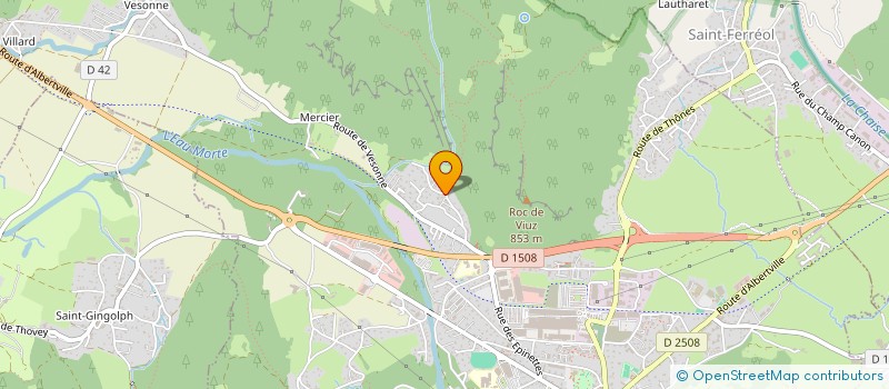 localisation de l'entreprise BAJARD-TISSOT  FAVERGES-SEYTHENEX