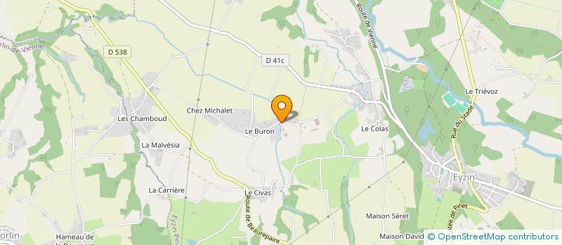 localisation de l'entreprise BAJAT DECONSTRUCTION à EYZIN-PINET