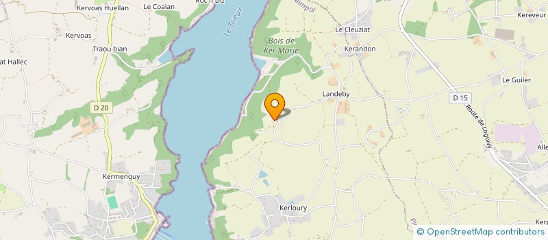 localisation de l'entreprise BAJE  PAIMPOL