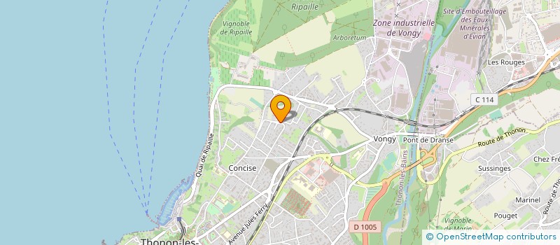 localisation de l'entreprise BAJEOT HOLDING à THONON-LES-BAINS