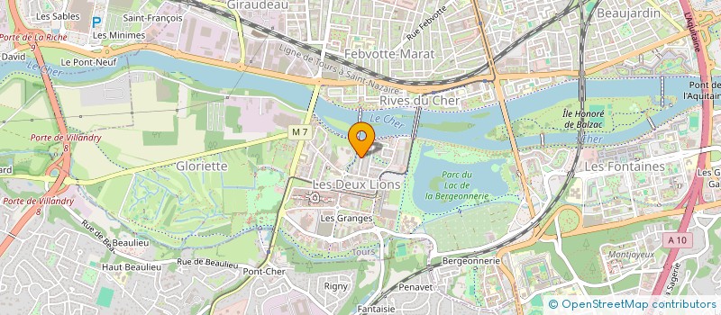 localisation de l'entreprise BAJF  TOURS