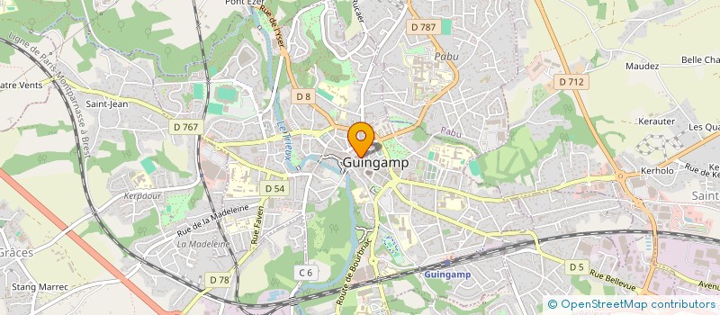 localisation de l'entreprise BAJI à GUINGAMP