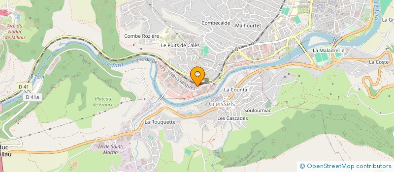 localisation de l'entreprise BAJICODO à MILLAU