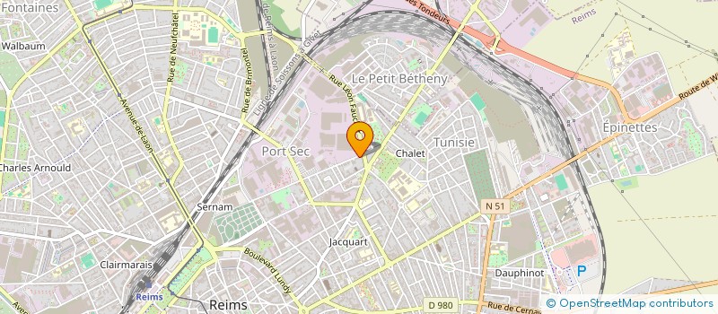 localisation de l'entreprise BAJOLLE TAXI  REIMS