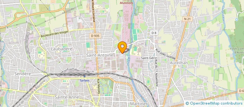 localisation de l'entreprise BAJON ET ANDRES à TARBES