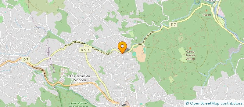 localisation de l'entreprise BAJU  ROQUEFORT-LES-PINS