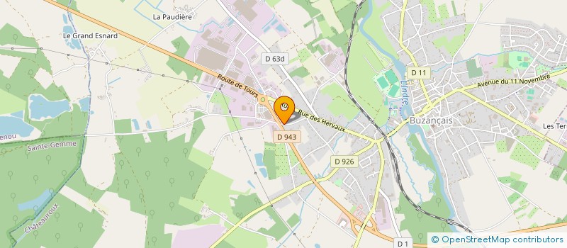 localisation de l'entreprise BAJUSCO à BUZANCAIS