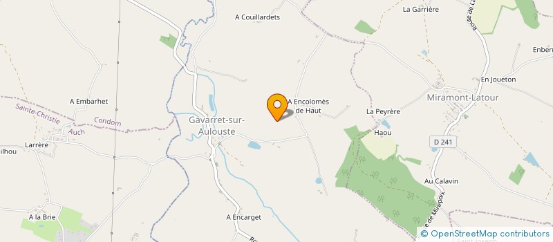 localisation de l'entreprise BAJUTRANSPORT à MONTESTRUC-SUR-GERS