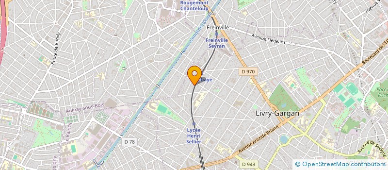 localisation de l'entreprise BAK à LIVRY-GARGAN