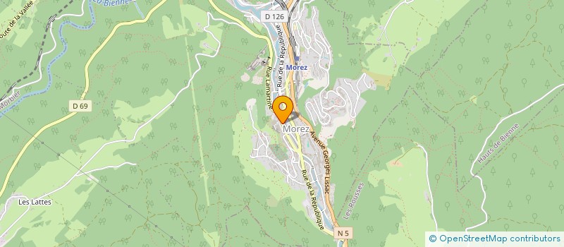 localisation de l'entreprise BAK à HAUTS DE BIENNE