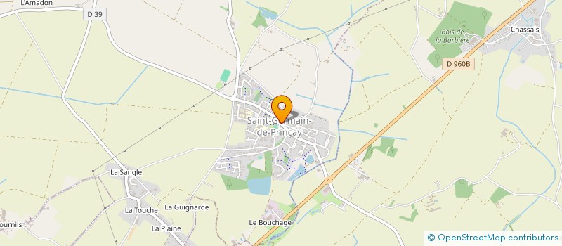 localisation de l'entreprise BAK'EO  SAINT-GERMAIN-DE-PRINCAY