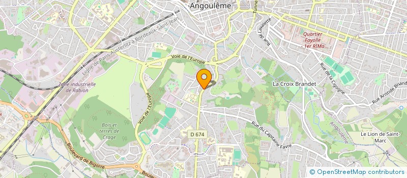 localisation de l'entreprise BAK HOME à ANGOULEME
