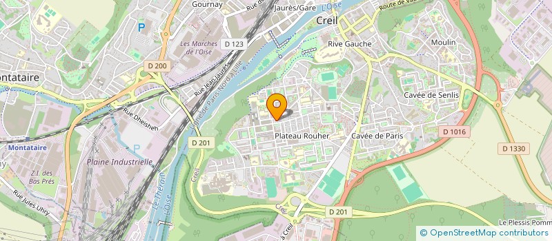 localisation de l'entreprise BAK PIECES AUTO à CREIL