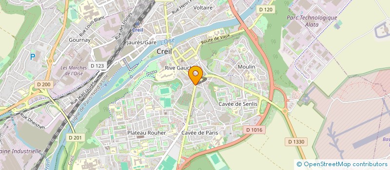 localisation de l'entreprise BAK SERVICES à CREIL