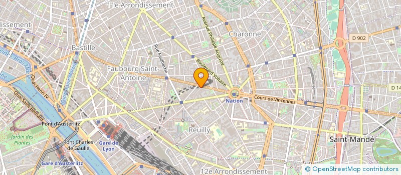 localisation de l'entreprise BAK TRANSPORT  PARIS 12