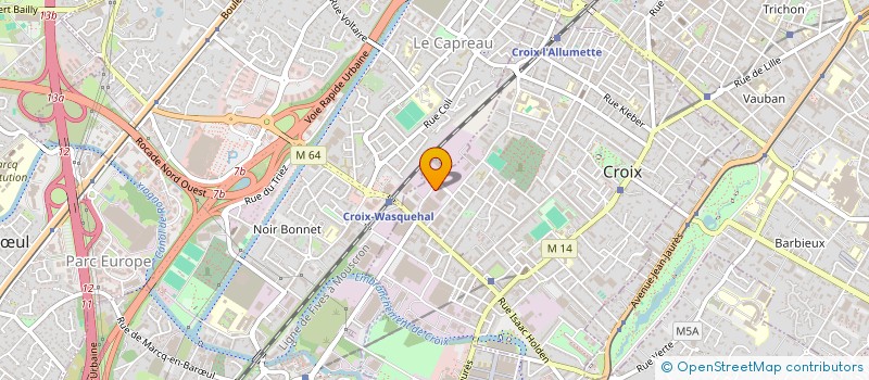 localisation de l'entreprise BAK2 SERVICES à CROIX