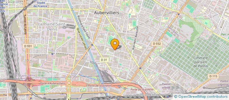 localisation de l'entreprise BAKA à AUBERVILLIERS