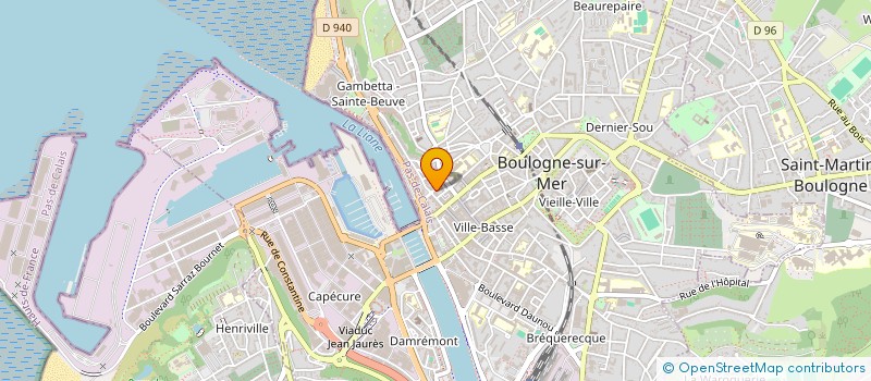 localisation de l'entreprise BAKADI TERE à BOULOGNE-SUR-MER