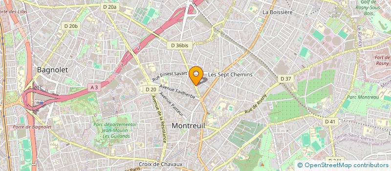 localisation de l'entreprise BAKAN à MONTREUIL