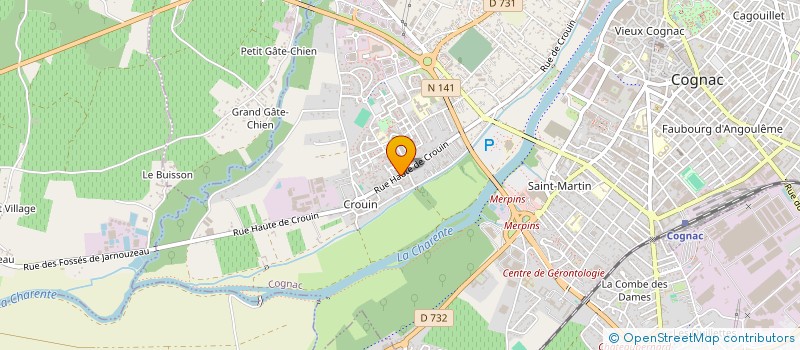 localisation de l'entreprise BAKANE à COGNAC
