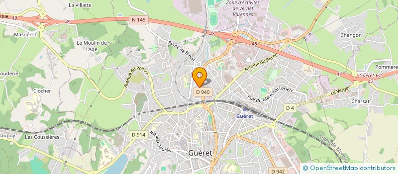 localisation de l'entreprise BAKANGA à GUERET