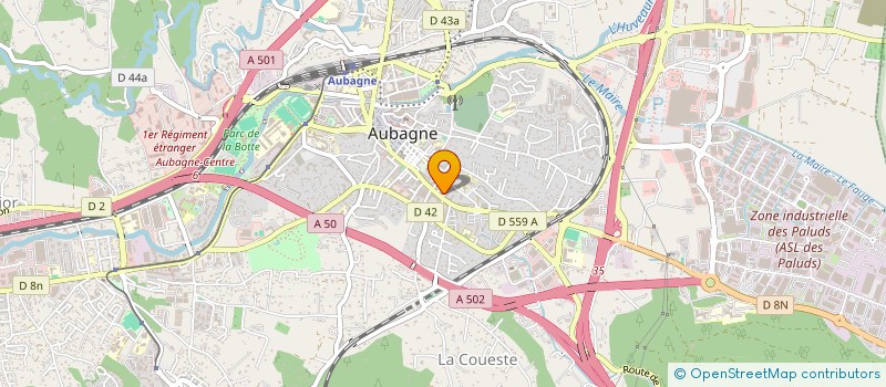 localisation de l'entreprise BAKELITE à AUBAGNE