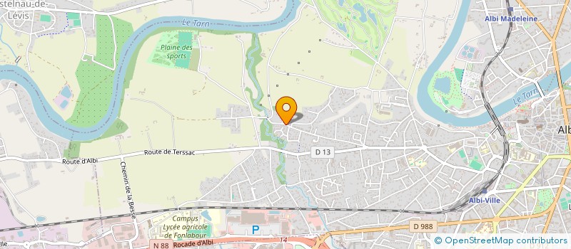localisation de l'entreprise BAKEMA à ALBI