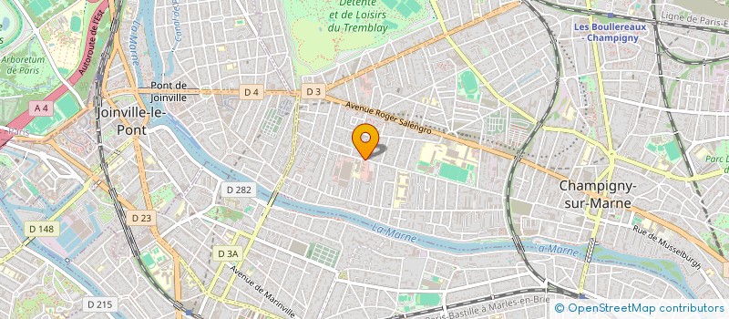 localisation de l'entreprise BAKER PIZZ' à CHAMPIGNY-SUR-MARNE