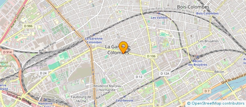 localisation de l'entreprise BAKERY 6 à LA GARENNE-COLOMBES