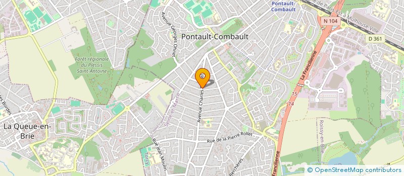 localisation de l'entreprise BAKERY - BOULANGERIE à PONTAULT-COMBAULT