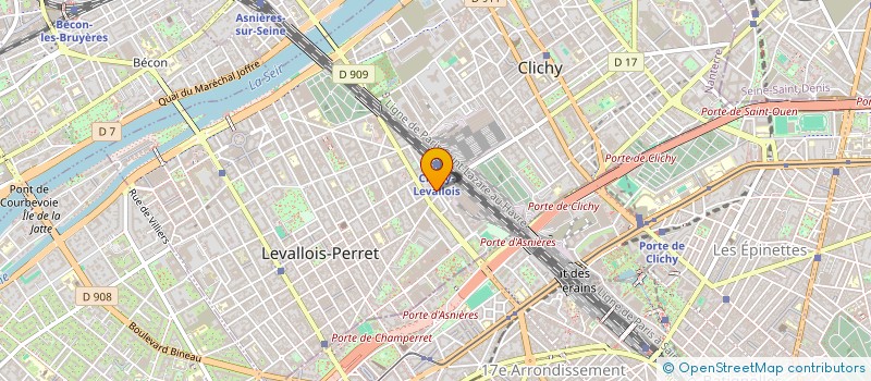 localisation de l'entreprise BAKERY FOOD à LEVALLOIS-PERRET